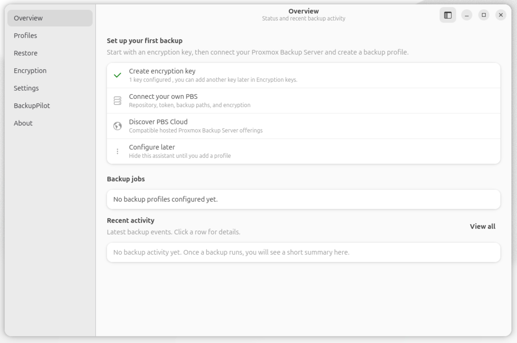 Getting Started with BackupPilot